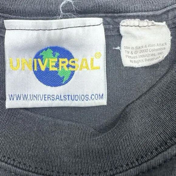 Vintage 2000 Men In Black Alien Attack Universal Studios Florida Tee - Large - Picture 4 of 6
